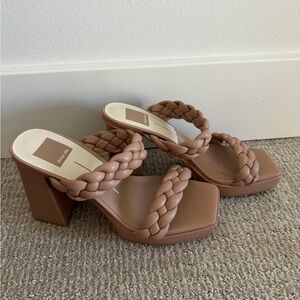 Block Heel, Taupe Dolce Vita Braided Block Heel, Paily Size 7
